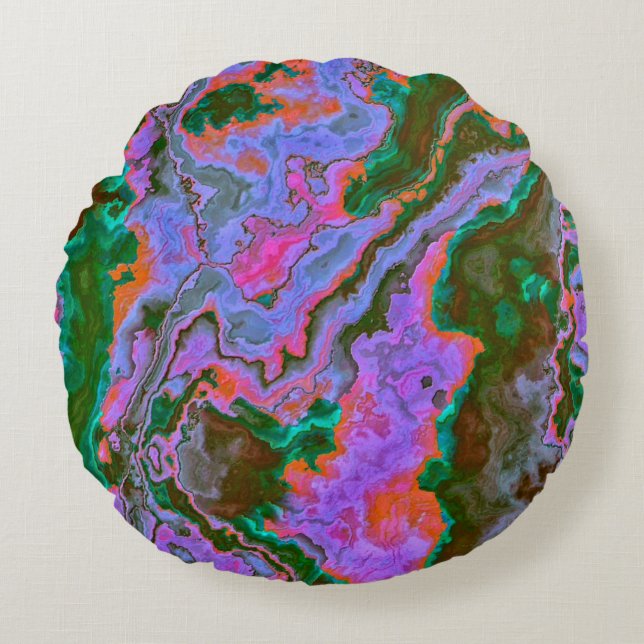 Sour Marble  Round Cushion (Front)