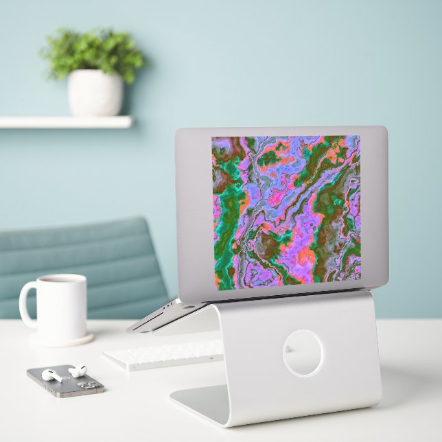 Sour Marble  Sticker (Laptop On Desk)