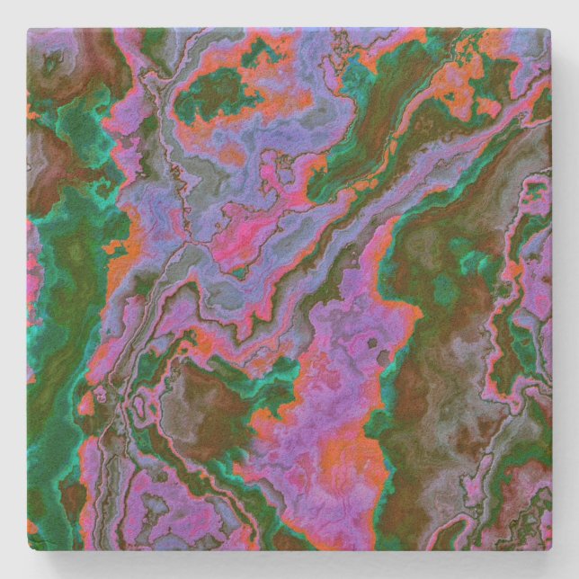 Sour Marble  Stone Coaster (Front)