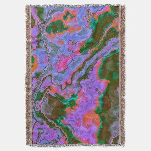 Sour Marble  Throw Blanket