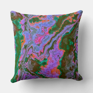 Sour Marble Throw Pillow