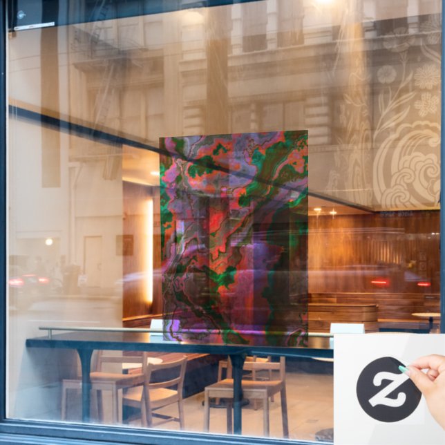 Sour Marble  Window Cling (Cafe Window)