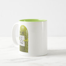 Sour pickle coffee mug