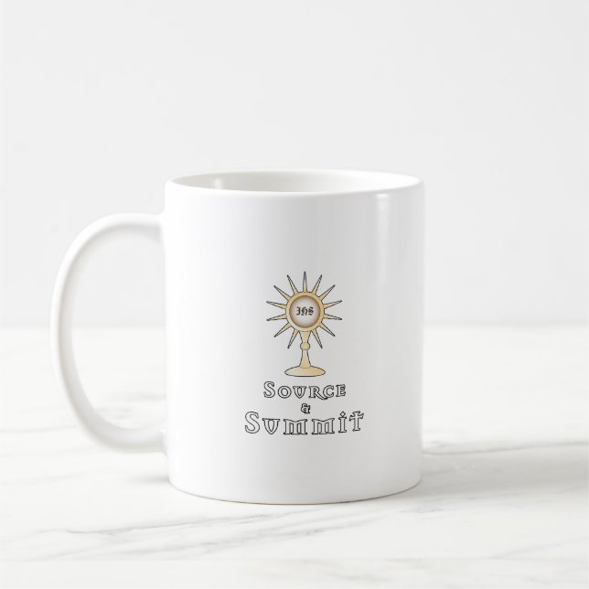 Source and Summit: Holy Eucharist   Coffee Mug (Left)