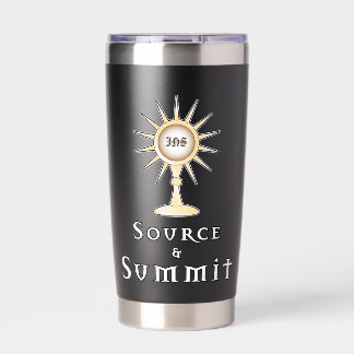 Source and Summit: Holy Eucharist John 6:51 Quote Insulated Tumbler