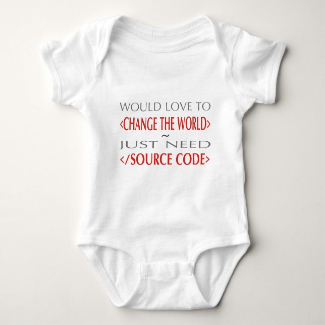 Source Code Baby Bodysuit (Front)