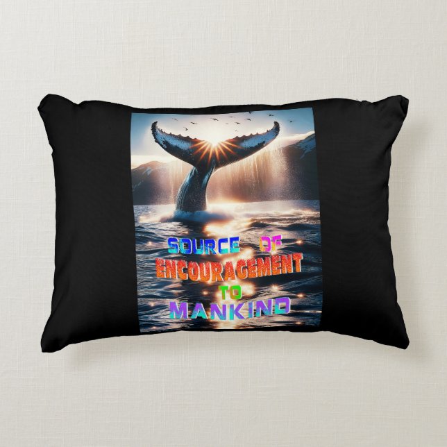 Source Of Encouragement To Mankind Decorative Cushion (Front)
