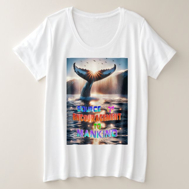 Source Of Encouragement To Mankind Plus Size T-Shirt (Design Front)