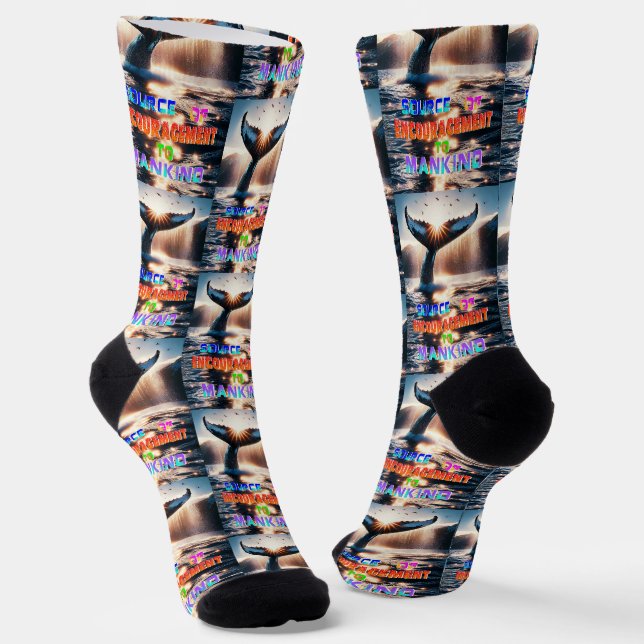 Source Of Encouragement To Mankind Socks (Angled)