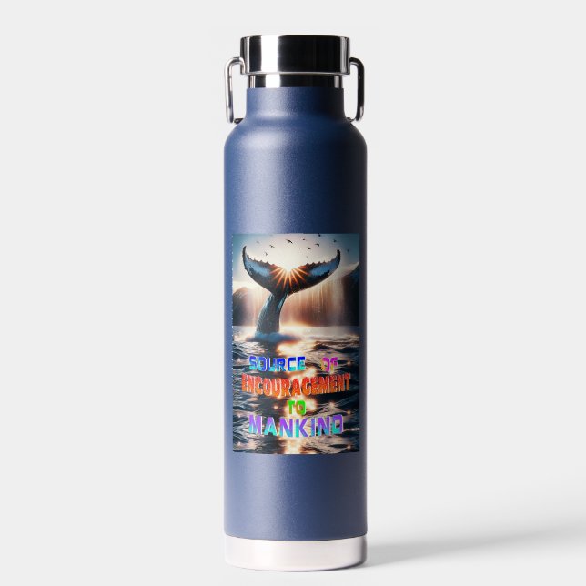 Source Of Encouragement To Mankind Water Bottle (Front)