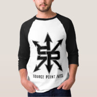 Source Point Press Black Logo Raglan T-shirt