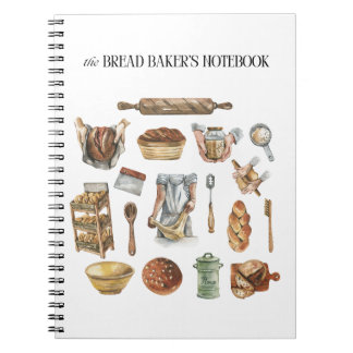 Sourdough baker notebook, recipe notebook