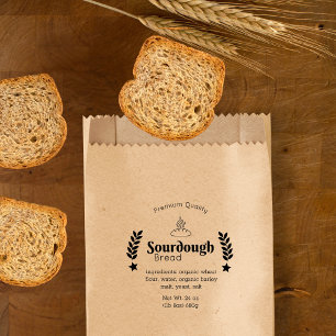 Sourdough Bread Bakery Business Modern Minimalist  Rubber Stamp