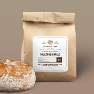 Sourdough Bread Bakery Minimal Cottage Law Label