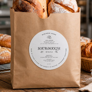 Sourdough Bread Modern Cottage Law Label