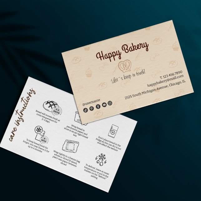 Sourdough Care Instructions Beige Bakery Icons  (Sourdough Care Instructions Beige Bakery Icons)