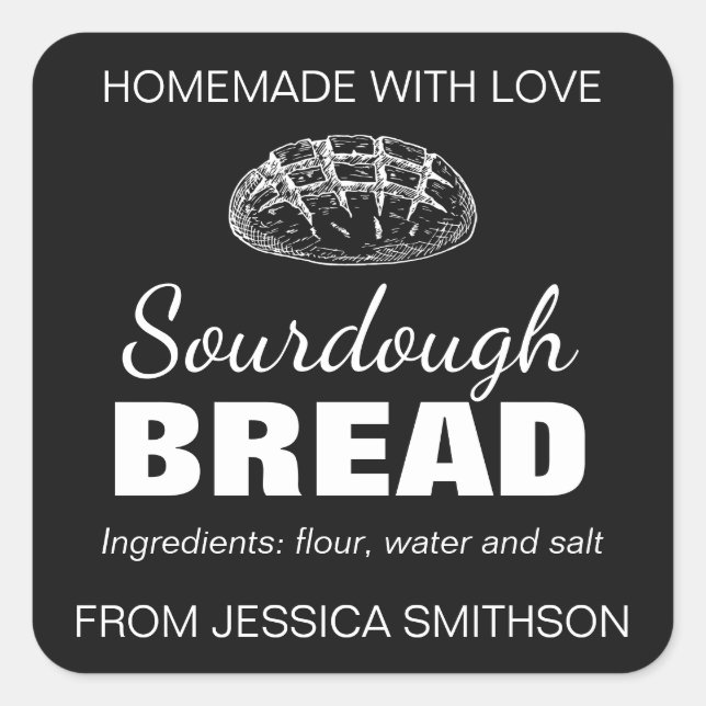 Sourdough Homemade Items Label (Front)