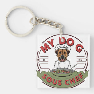 Sous Chef Pup Key Ring