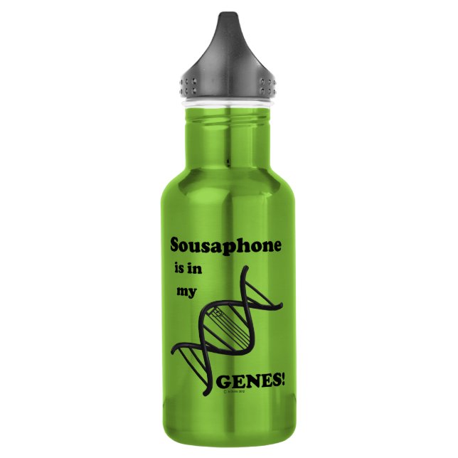 Sousaphone in my Genes 532 Ml Water Bottle (Left)