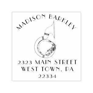 Sousaphone Marching Band Music Teacher Musician Self-inking Stamp