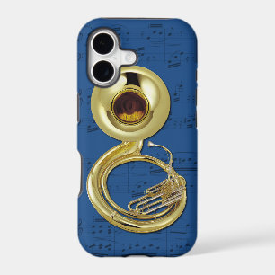 Sousaphone & music phone case. Pick colour
