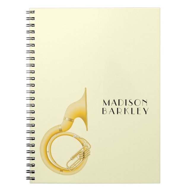 Sousaphone Music Teacher Notebook (Front)