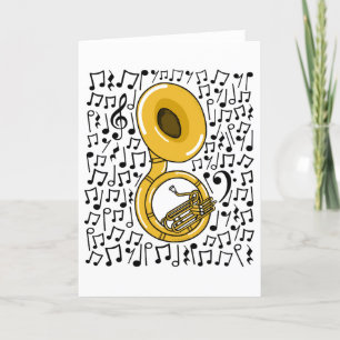 Sousaphone Musical Notes Brass Musician