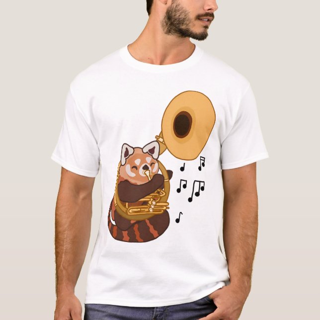 Sousaphone Red Panda  T-Shirt (Front)