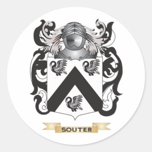 Souter Coat of Arms (Family Crest) Classic Round Sticker