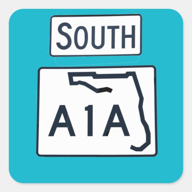 South A1A sign sticker (Front)