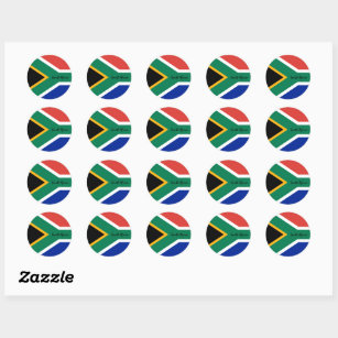 South Africa, African flag patriots, travel /sport Classic Round Sticker