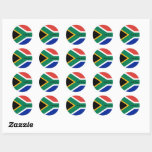 South Africa, African flag patriots, travel /sport Classic Round Sticker<br><div class="desc">STICKERS: South Africa & South African Flag national letter seals,  labels - love my country,  travel,  holiday,  patriots / sports fans</div>