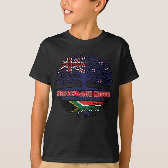 South Africa African New Zealander New Zealand T-Shirt (Front)