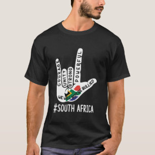 South Africa Anti Bullying Sign Language End Bully T-Shirt