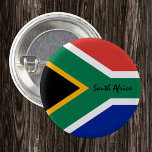 South Africa button, patriotic South African Flag 3 Cm Round Badge<br><div class="desc">Buttons: South Africa & South African Flag - love my country,  travel,  holiday,  national patriots / sports fans</div>
