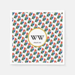 SOUTH AFRICA Celebration Birthday Heritage Party Napkin