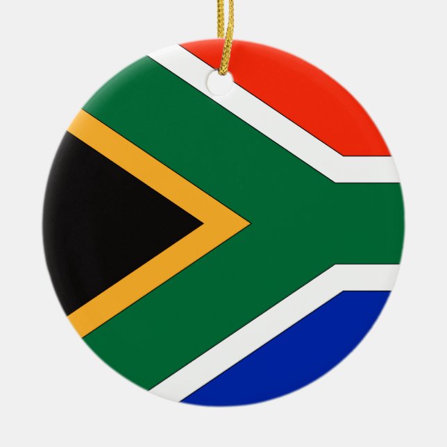 South Africa Ceramic Tree Decoration (Front)