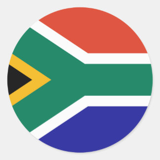 South Africa Classic Round Sticker