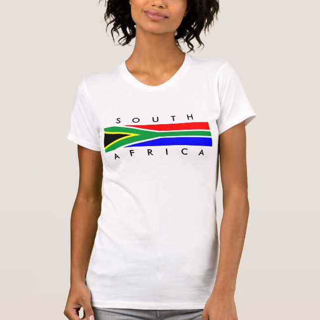 south africa country flag nation symbol name text T-Shirt (Front)