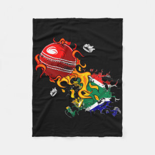 South Africa Cricket Fleece Blanket