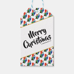 SOUTH AFRICA Custom Merry Christmas Scripture Gift Tags