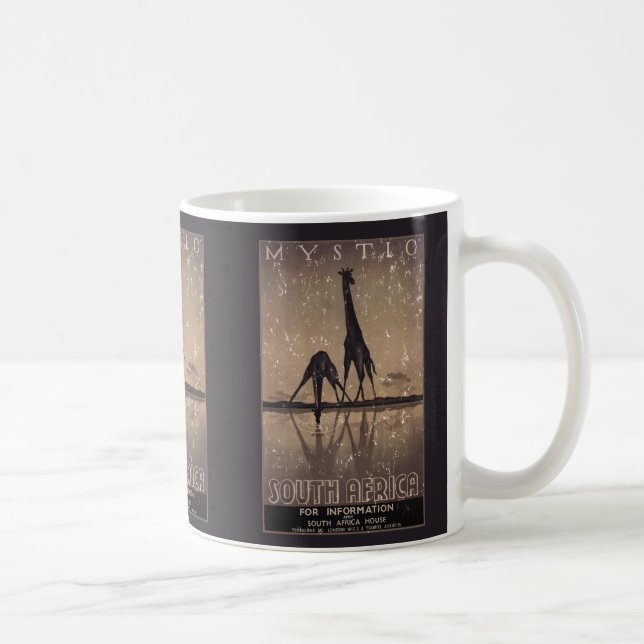 South Africa - distressed Coffee Mug (Right)