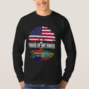 South Africa Ethiopia Proud of Roots South African T-Shirt