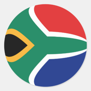 South Africa Fisheye Flag Sticker