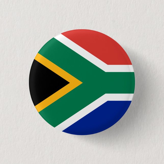 South Africa Flag 3 Cm Round Badge (Front)