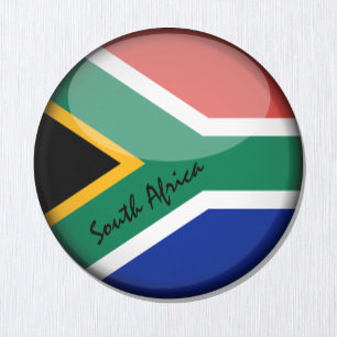 South Africa flag & African - travel/sports fans Magnet