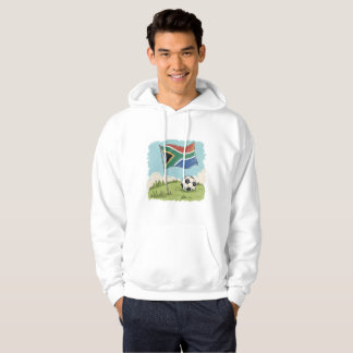 South Africa flag and soccer ball Hoodie