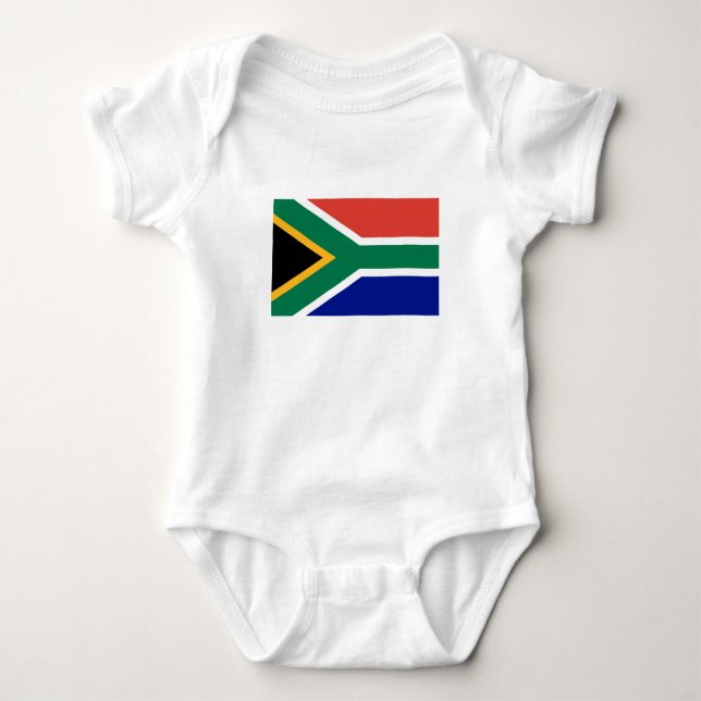 South Africa Flag Baby Bodysuit (Front)
