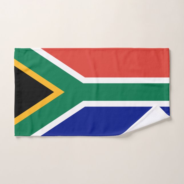 South Africa Flag Bath Towel Set (Hand Towel)