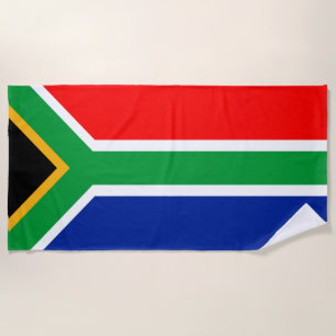 South Africa Flag Beach Towel
